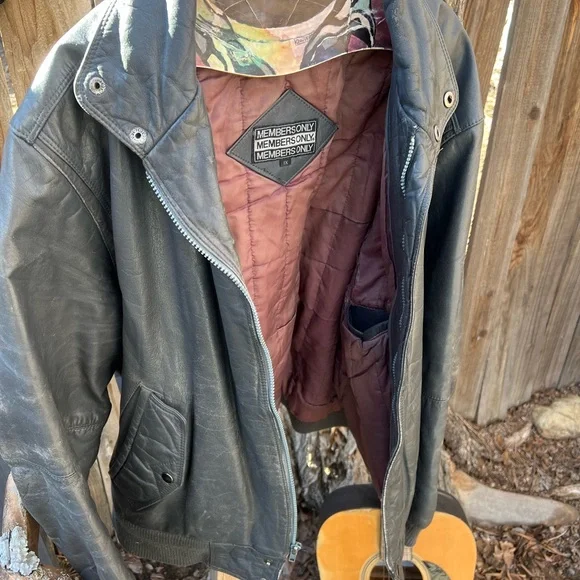 Vintage Members Only leather Jacket